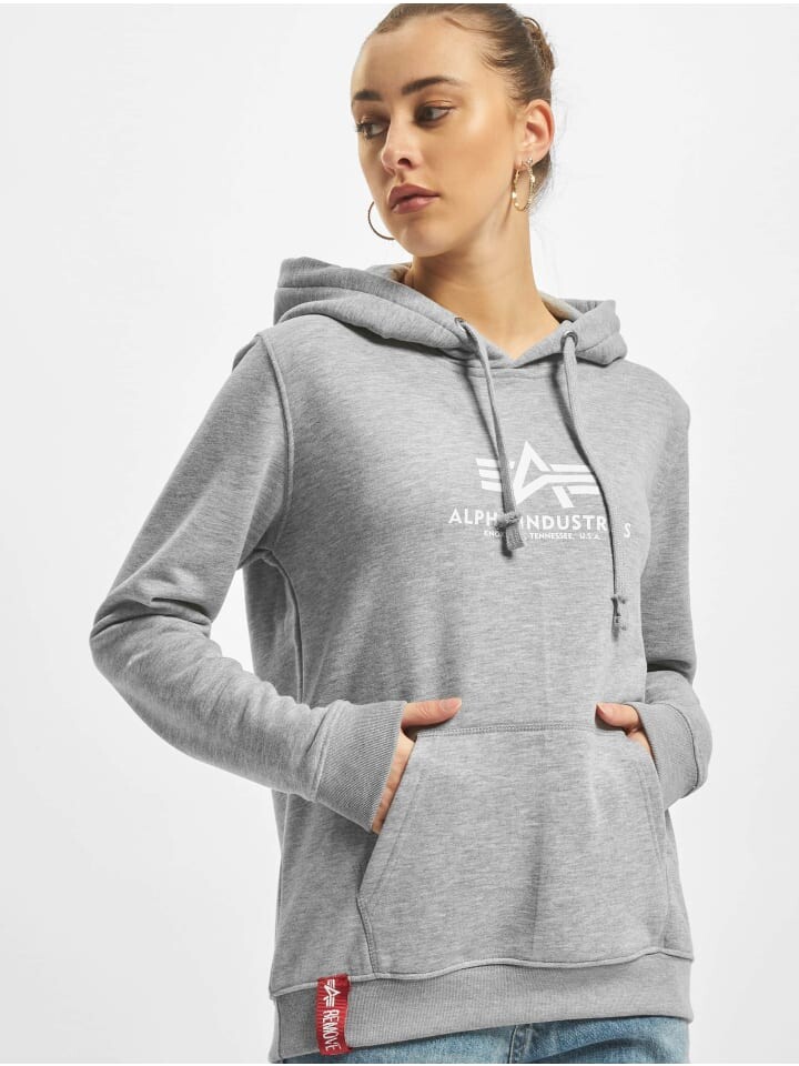 

Толстовка Alpha Industries, цвет heather grey