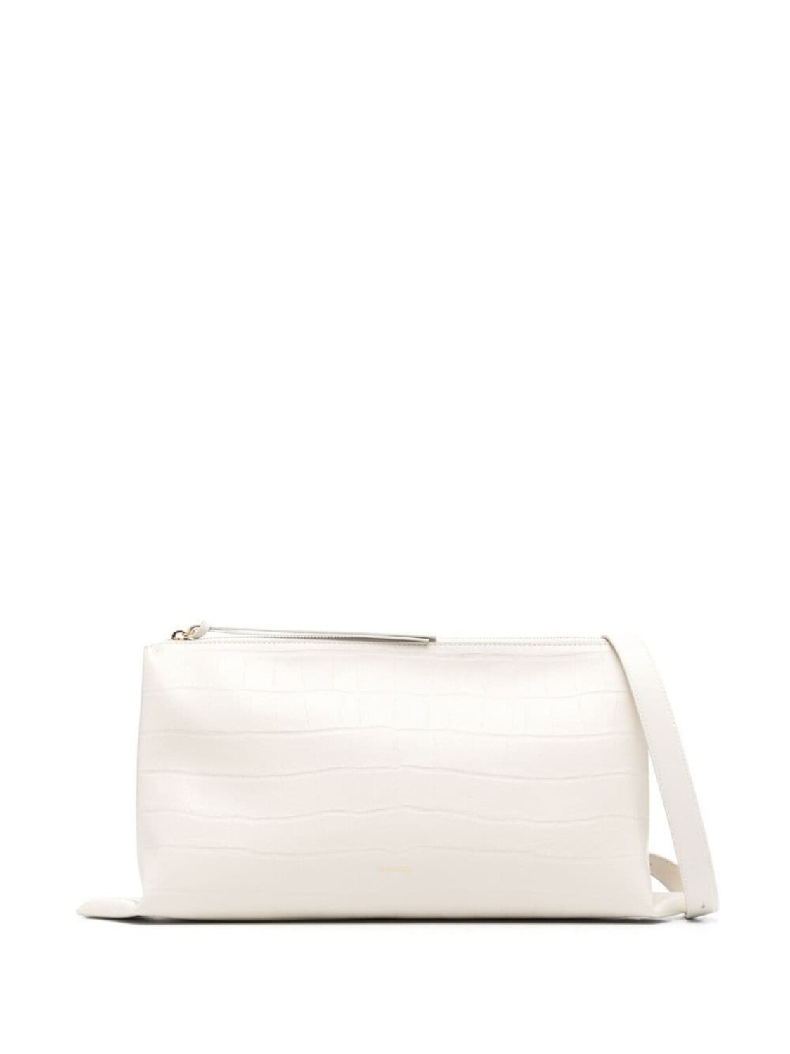 

Jil Sander logo-detail leather shoulder bag, белый