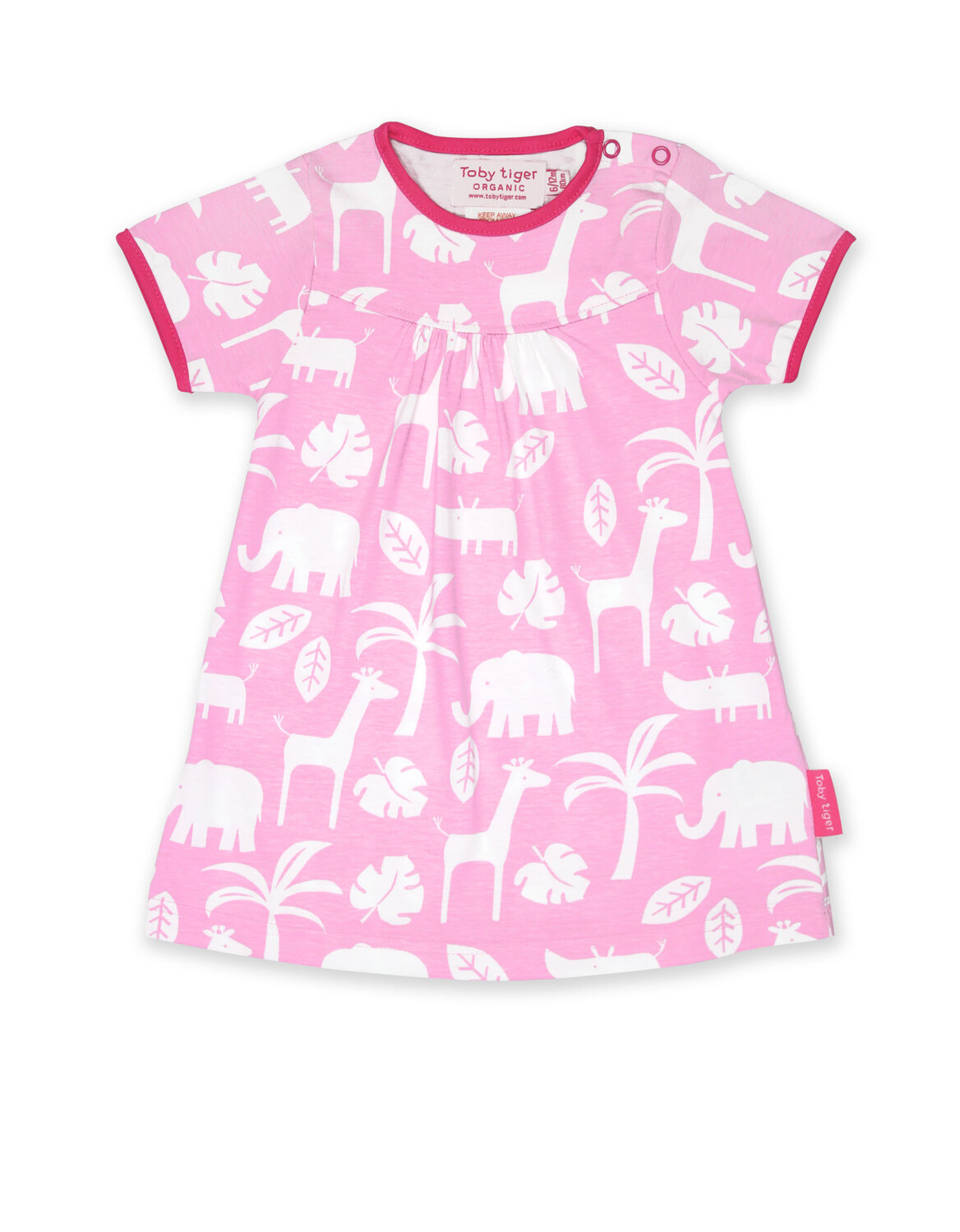 

Платье Toby Tiger mit Dschungel Print, розовый