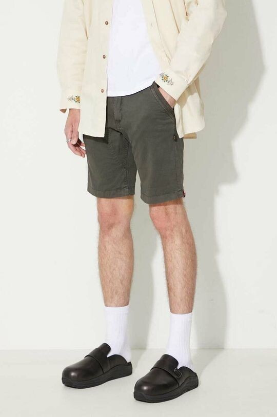 

Керосиновые хлопковые шорты Alpha Industries, серый