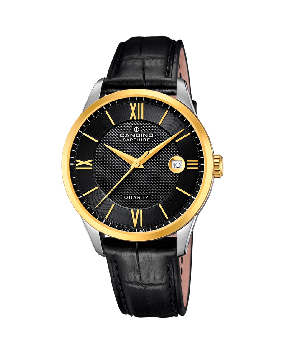 C4708/C Пара черные кожаные мужские часы Candino, черный фото
