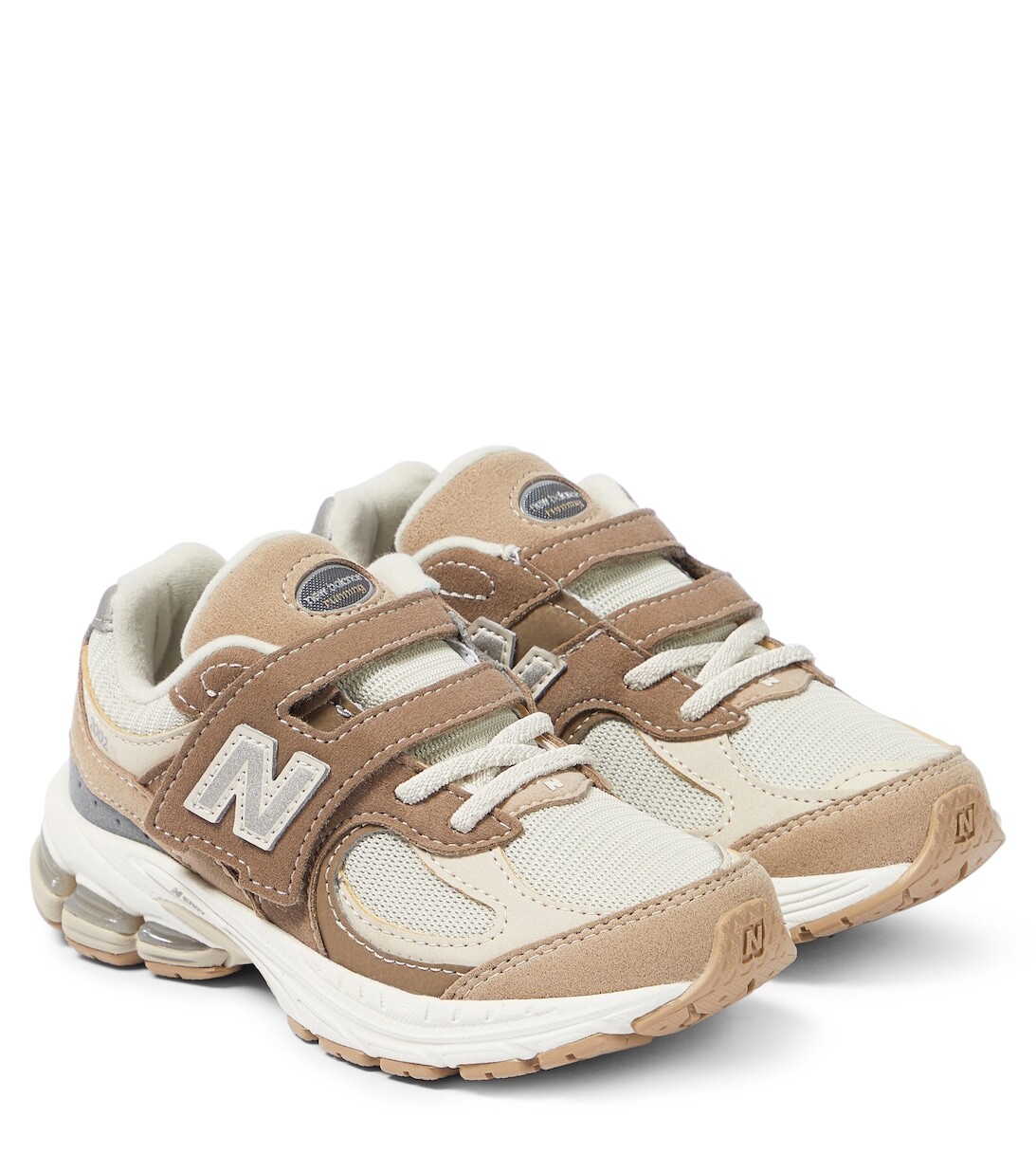

Кеды 2002-го года с крючками и петлями New Balance, бежевый