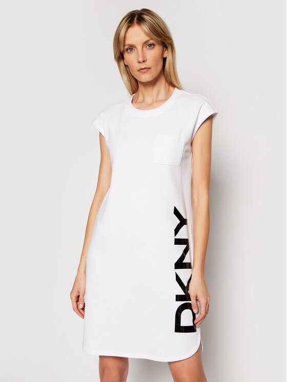 

Трикотажное платье обычного кроя Dkny, белый