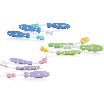 

Nuby Id754 Набор зубных щеток из 3 предметов, Nûby
