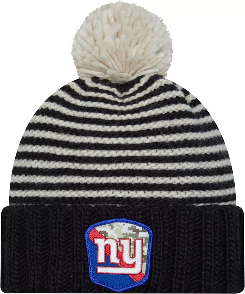 

Черная вязаная шапка New Era Women New York Giants 2023 Salute to Service
