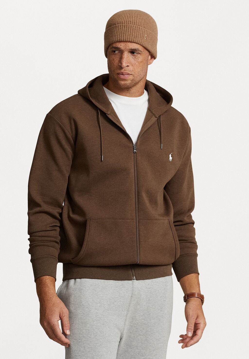 

Толстовка на молнии LONG SLEEVE Polo Ralph Lauren Big & Tall, кедровый вереск