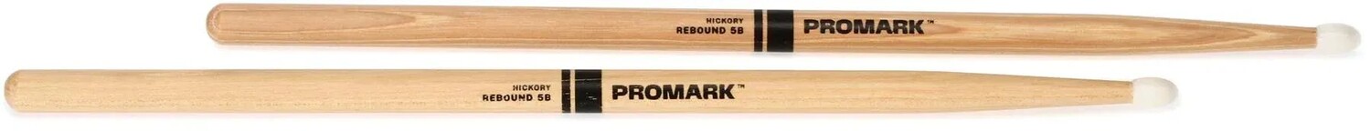 

Барабанные палочки Promark Rebound Balance Hickory 5B — нейлоновый наконечник
