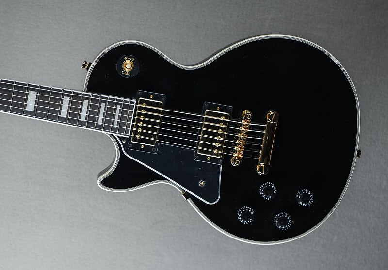 Электрогитара Epiphone Les Paul Custom Left Hand - Ebony hkc cklp b комплект темброблока для электрогитары les paul hosco