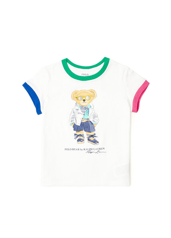 

Белая футболка polo bear для девочек Polo Ralph Lauren