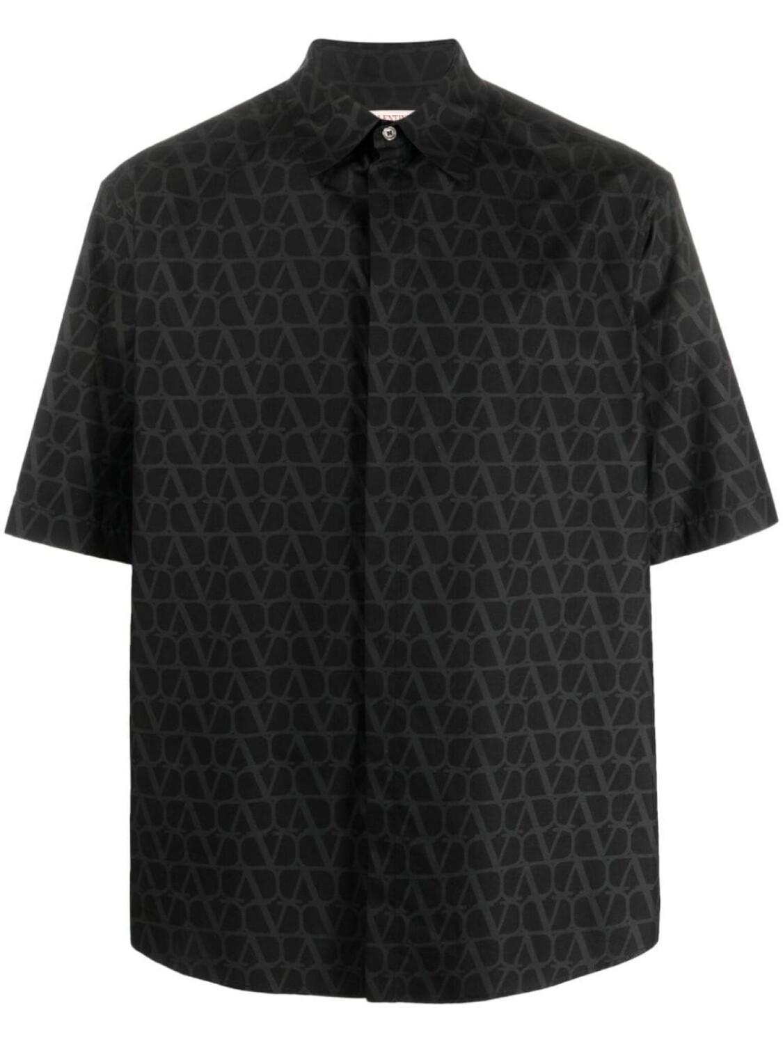 

Valentino Garavani рубашка с узором Toile Iconographe, черный