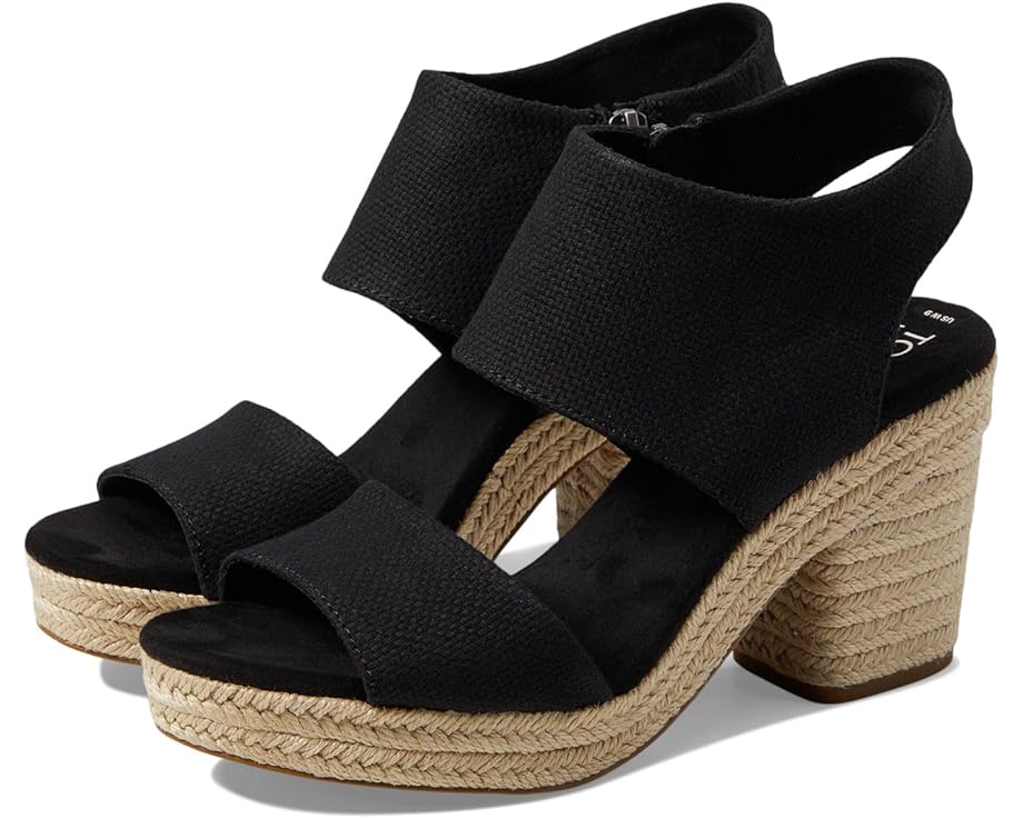 цена Туфли TOMS Majorca Platform, цвет Black Basket Weave