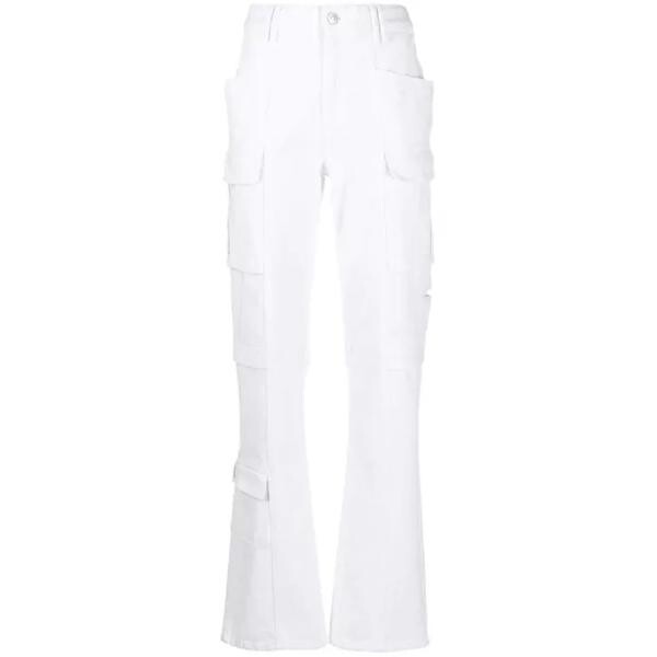 

Брюки cargo pocket straight-leg denim jeans Isabel Marant, белый