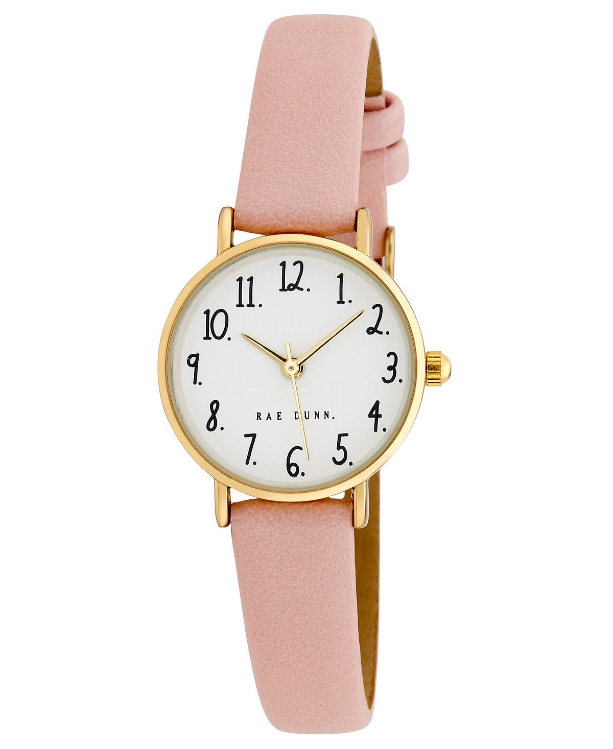 Женские часы Megan с розовым полиуретановым ремешком, 26 мм Rae Dunn, золотой