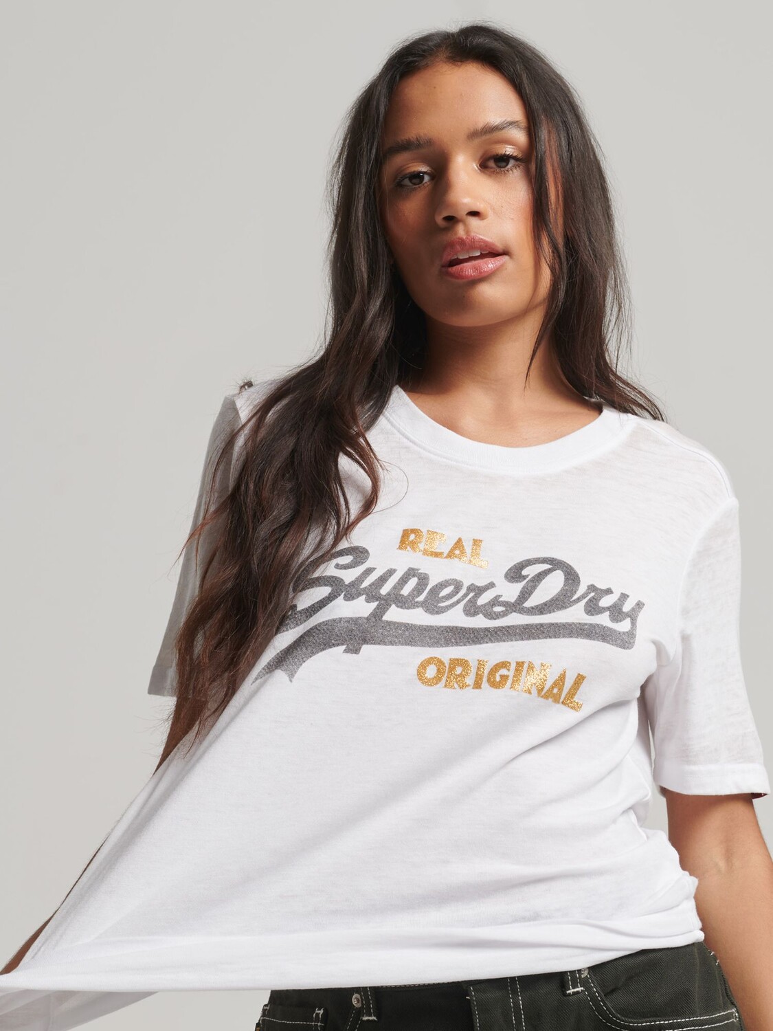 

Футболка Superdry Vintage Logo Burnout, оптика