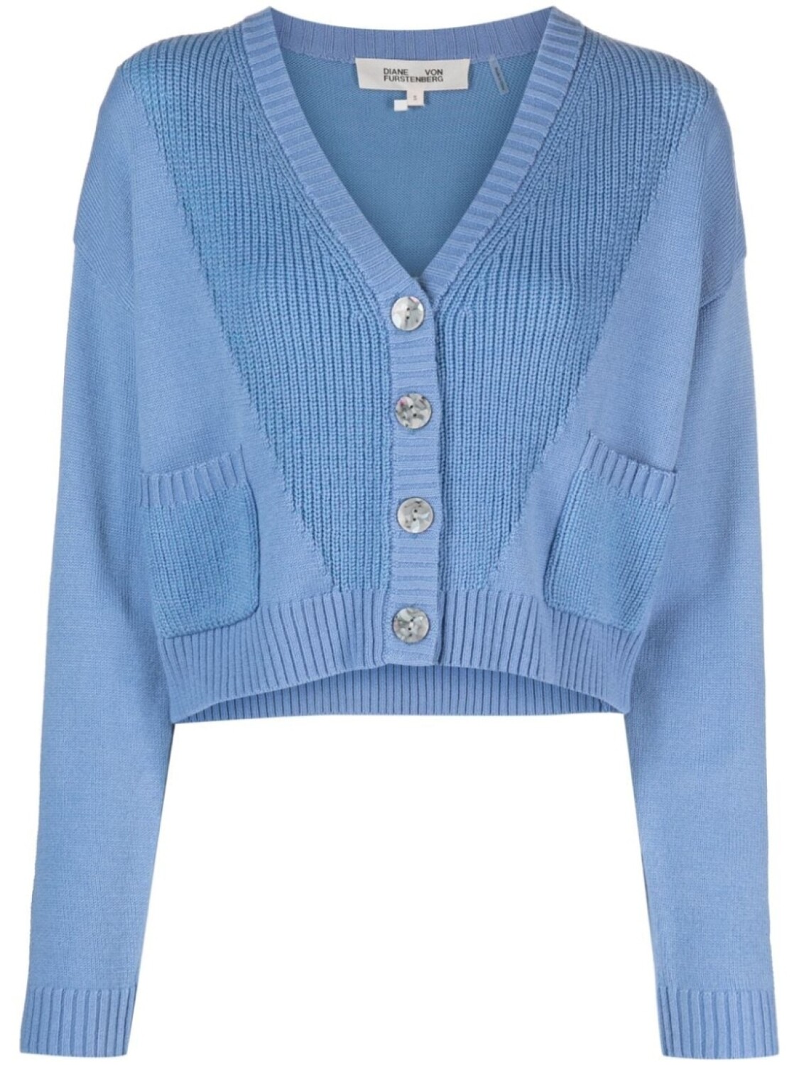 

Diane Von Furstenberg укороченный кардиган Paulette, синий