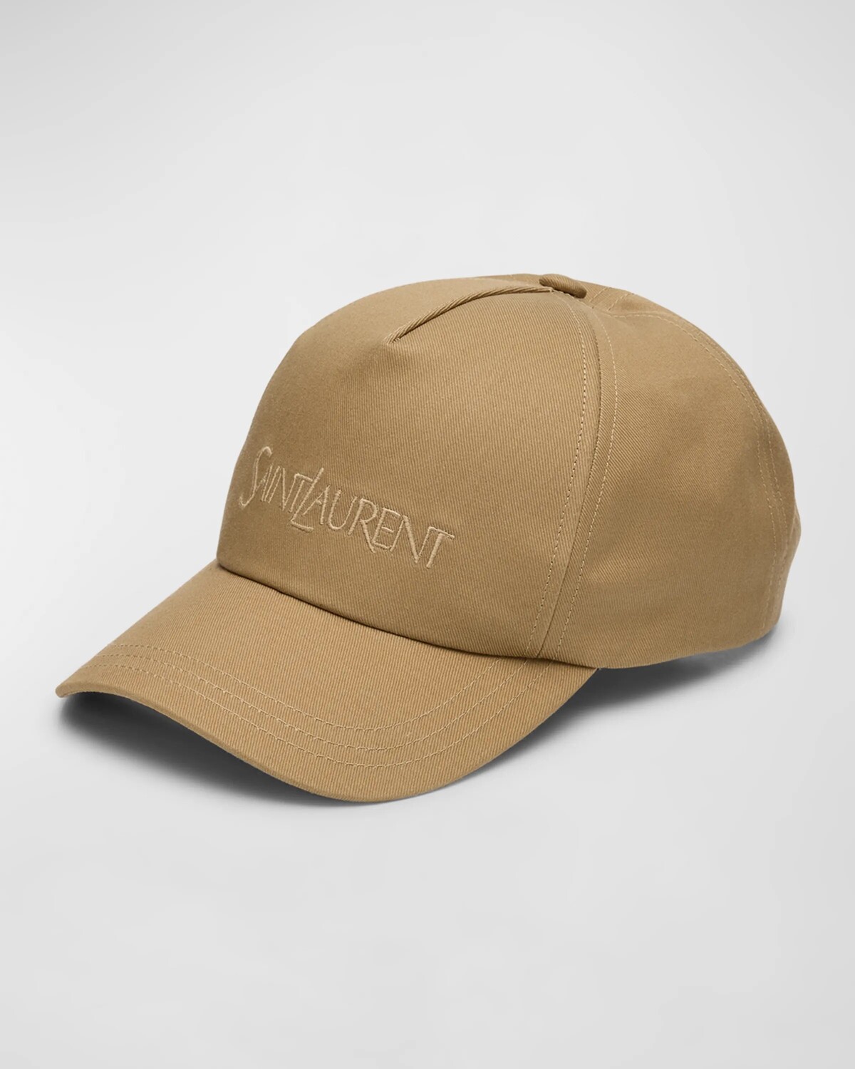 

Мужская бейсболка с 5 панелями и вышитым логотипом Saint Laurent, цвет Beige/Mult