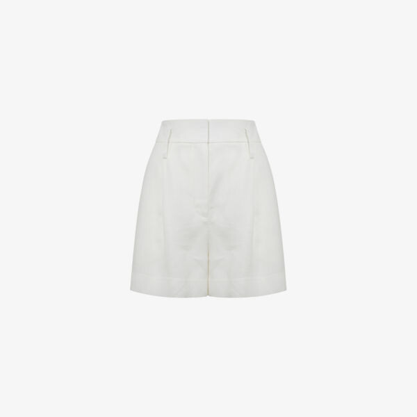 

Тканые шорты Hollie со складками Reiss, белый