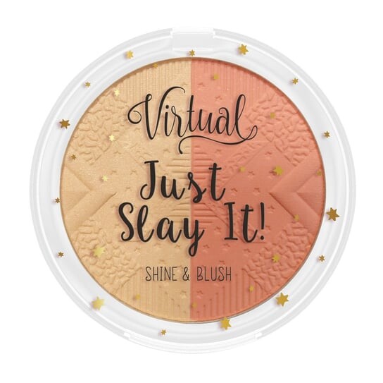 

Румяна с хайлайтером 02 Peach Glow, 9 г Virtual, Just Slay It!