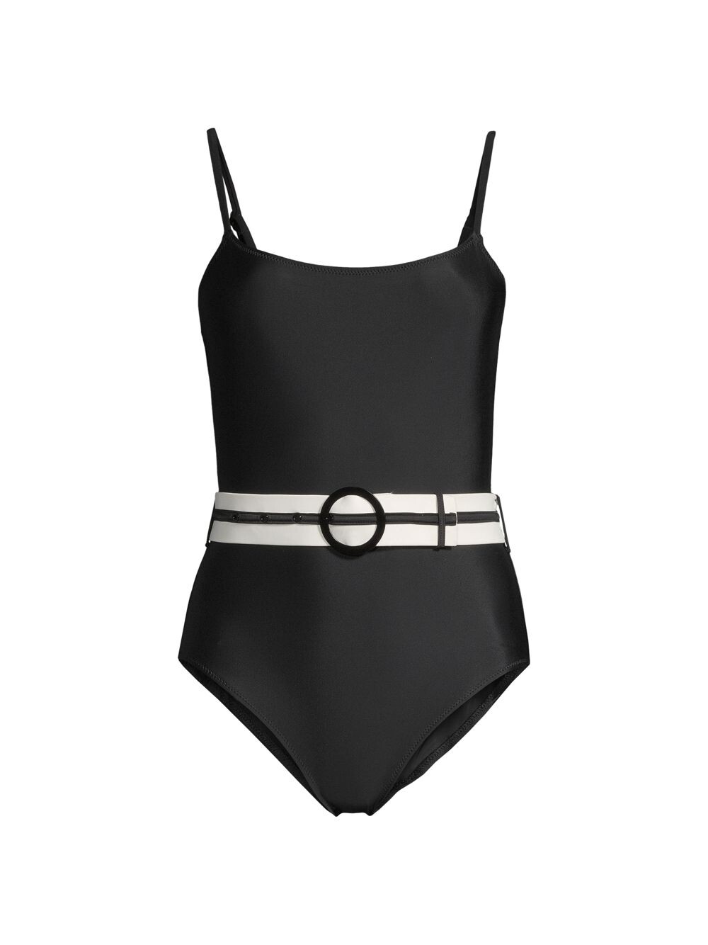 

Цельный купальник Nina с поясом Solid & Striped, черный