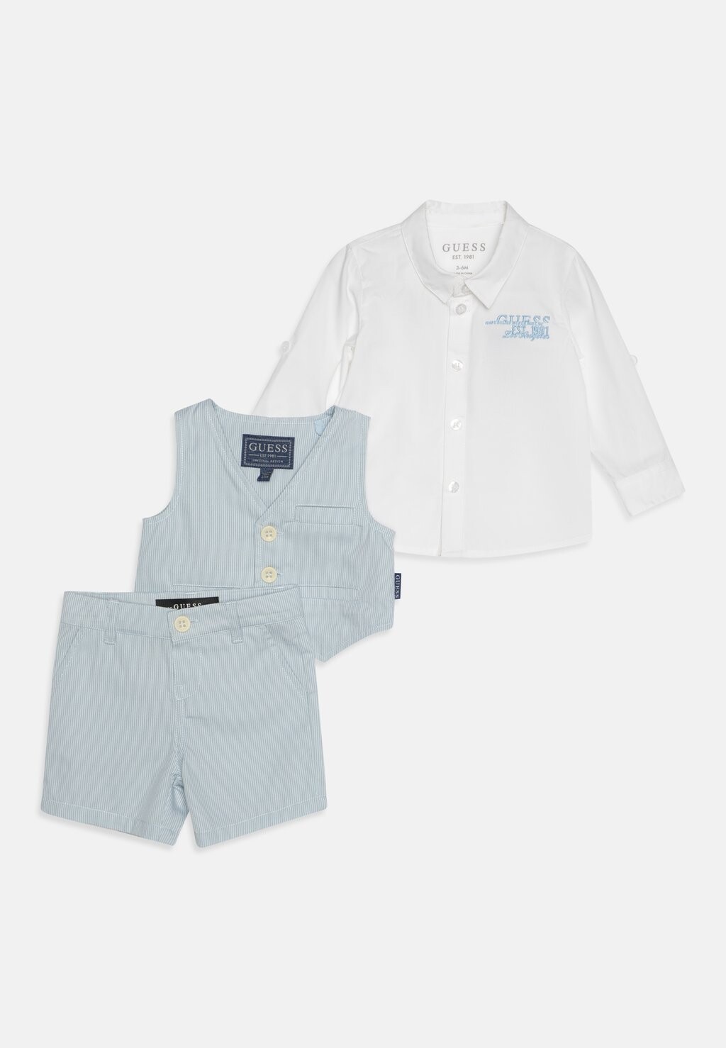 Жилет INFANT SET Guess, цвет blue/grey