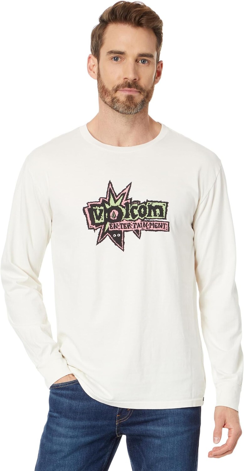 

Футболка с длинными рукавами Entertainment Fat Tony Volcom, цвет Off-White