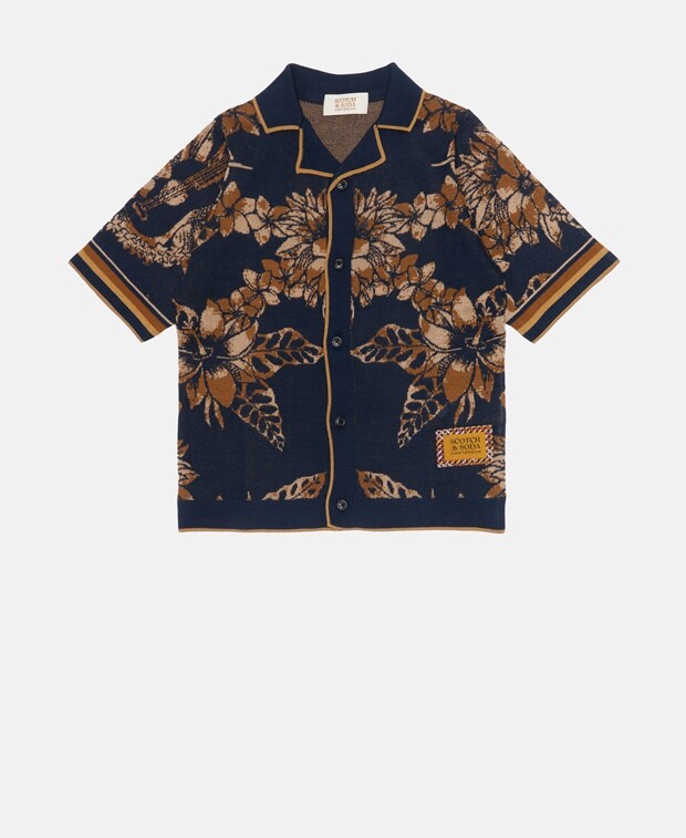 

Органик кардиган Scotch & Soda, темно-синий