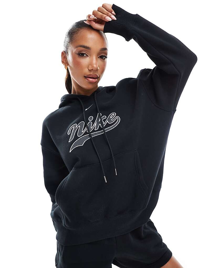 

Nike – Trend Phioenix – черная флисовая толстовка с логотипом