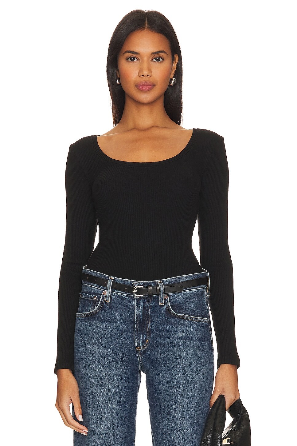 

Футболка Citizens of Humanity Juni Scoop Neck, черный