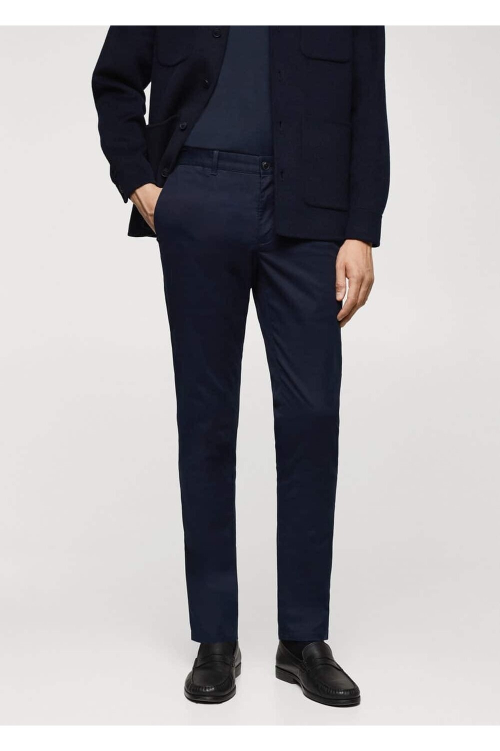 

Брюки-чиносы Slim Cut Serj Mango, темно-синий