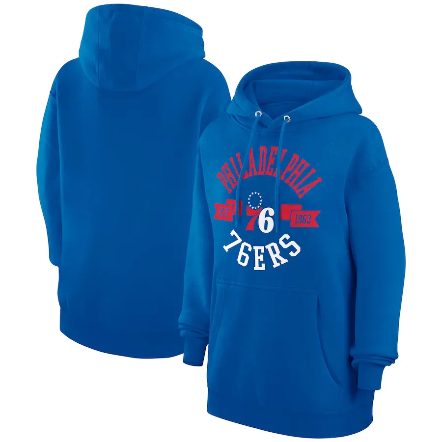 

Пуловер с капюшоном G-III 4Her by Carl Banks Philadelphia 76Ers, роял