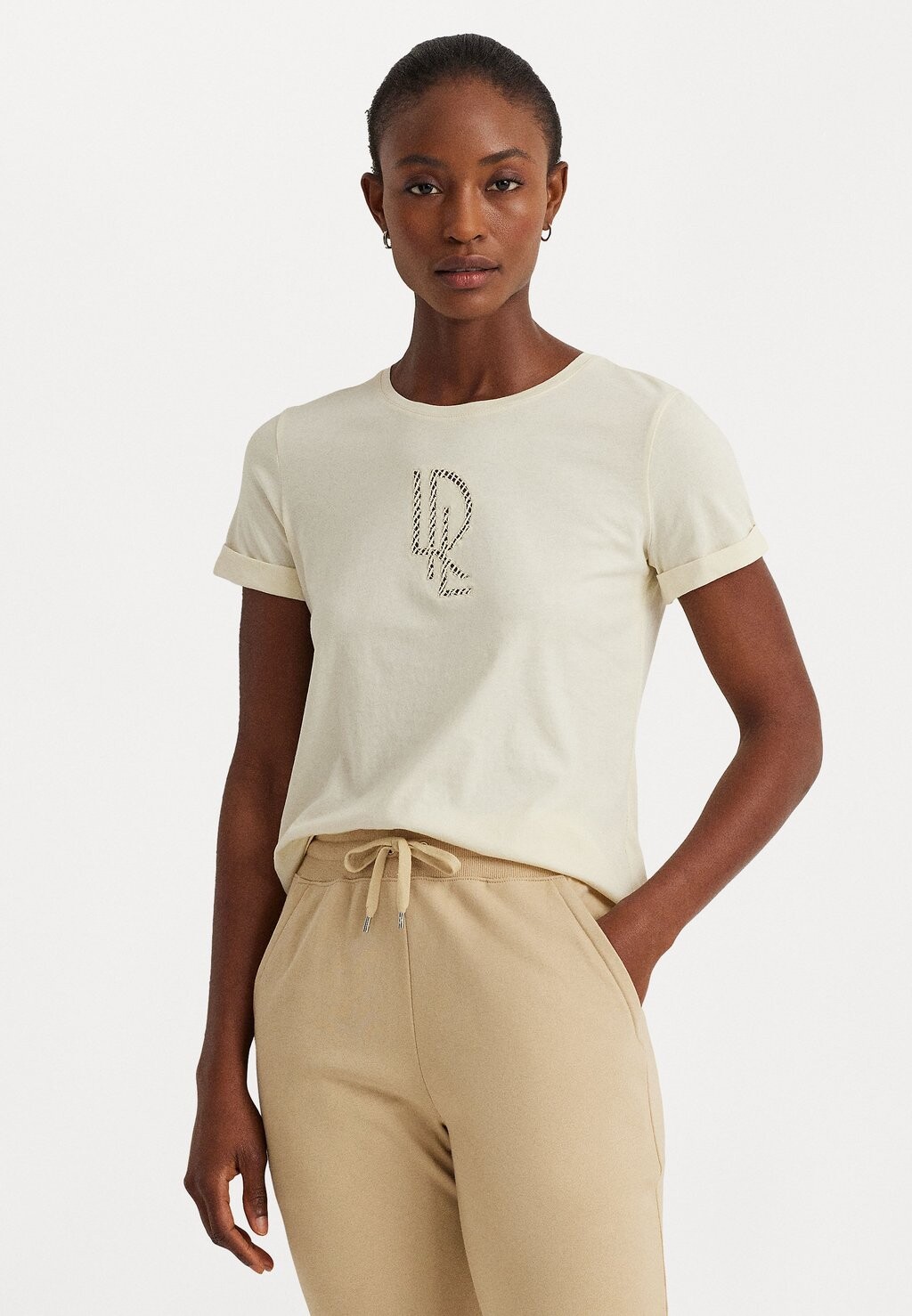 

Футболка с принтом HAILLY Lauren Ralph Lauren Petite, молоко