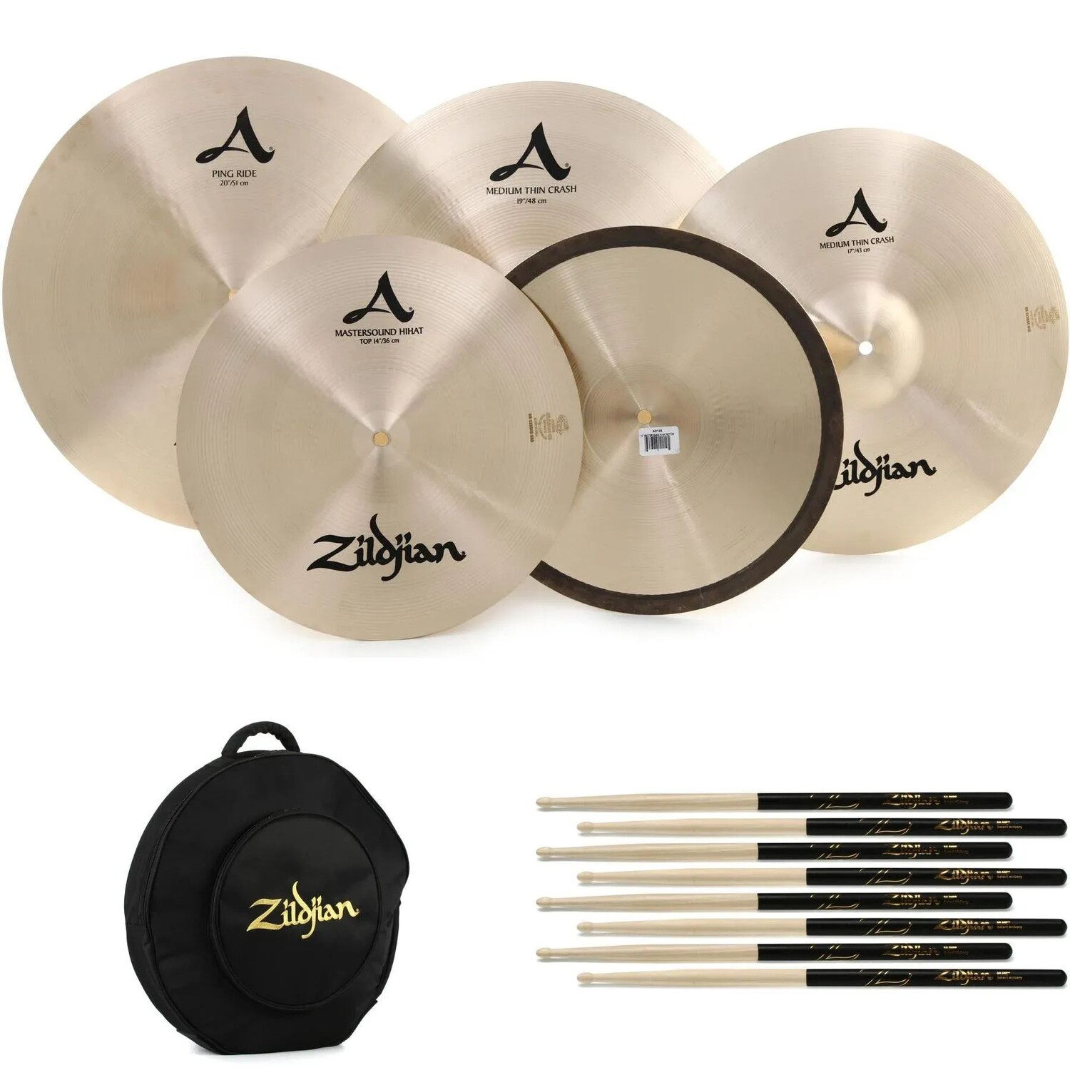 

Комплект тарелок Zildjian A Rock — 14/17/19/20 дюймов