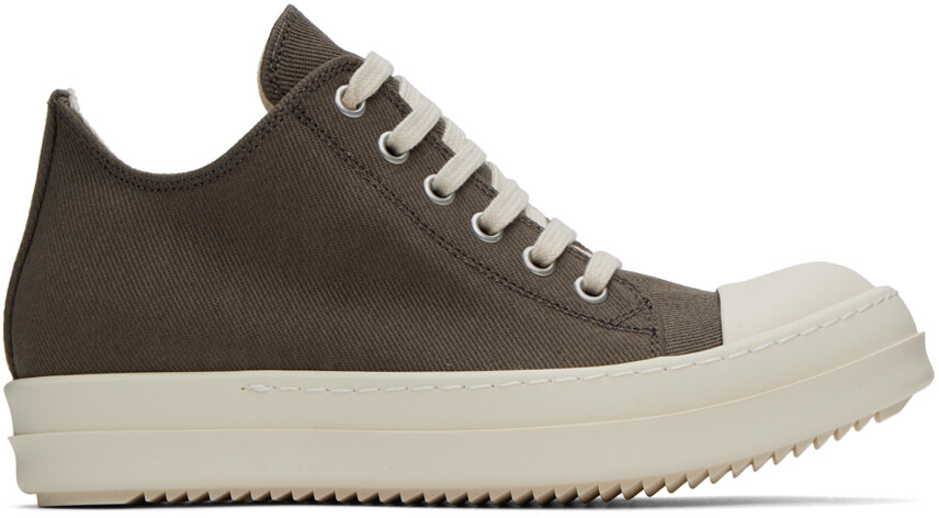 

Серые низкие кеды Rick Owens DRKSHDW