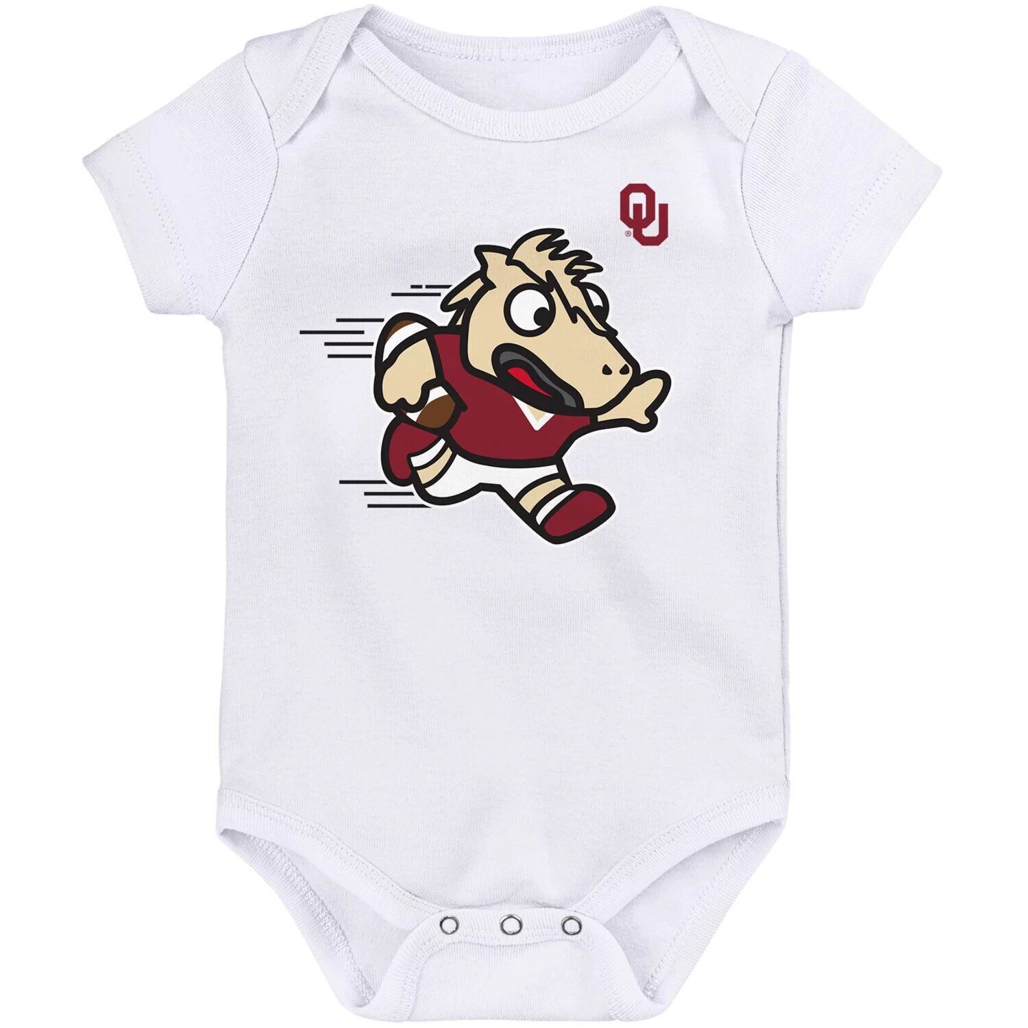 

Белый боди Oklahoma Earlys Little Mascot для новорожденных Outerstuff
