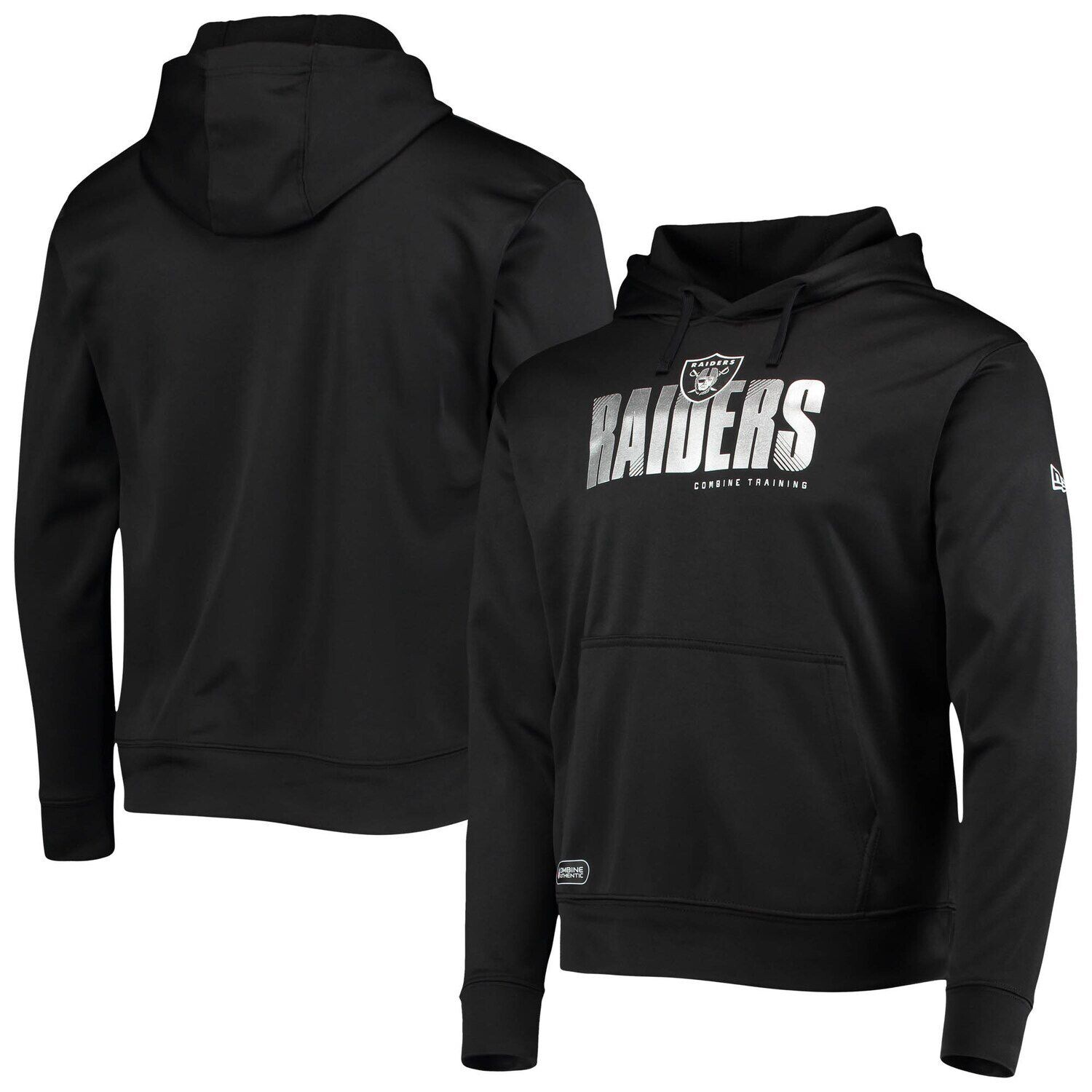 

Мужской черный пуловер с капюшоном New Era Las Vegas Raiders Joint Authentic Hard Hash Pullover