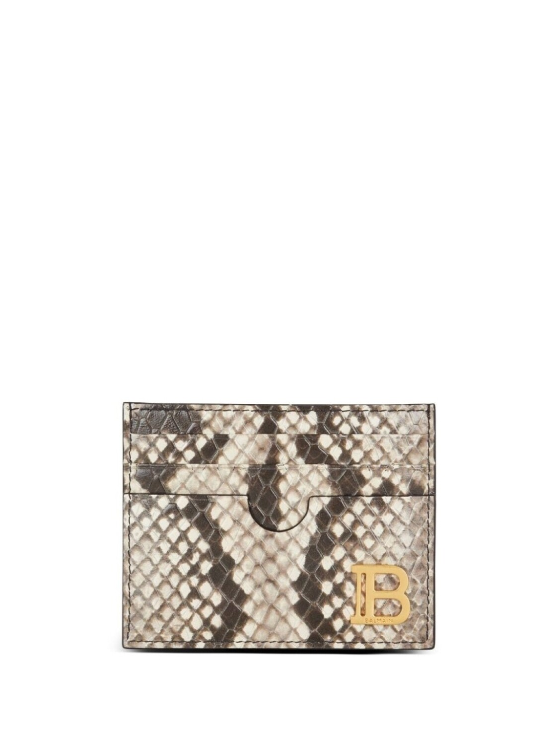 

Balmain картхолдер B-Buzz с тиснением под кожу змеи, коричневый