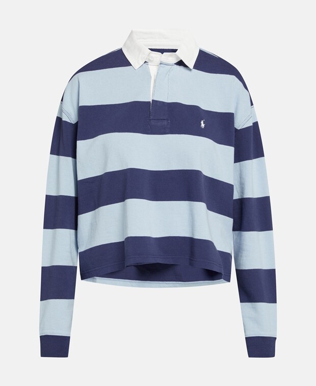 

Рубашка-поло с длинными рукавами Polo Ralph Lauren, синий