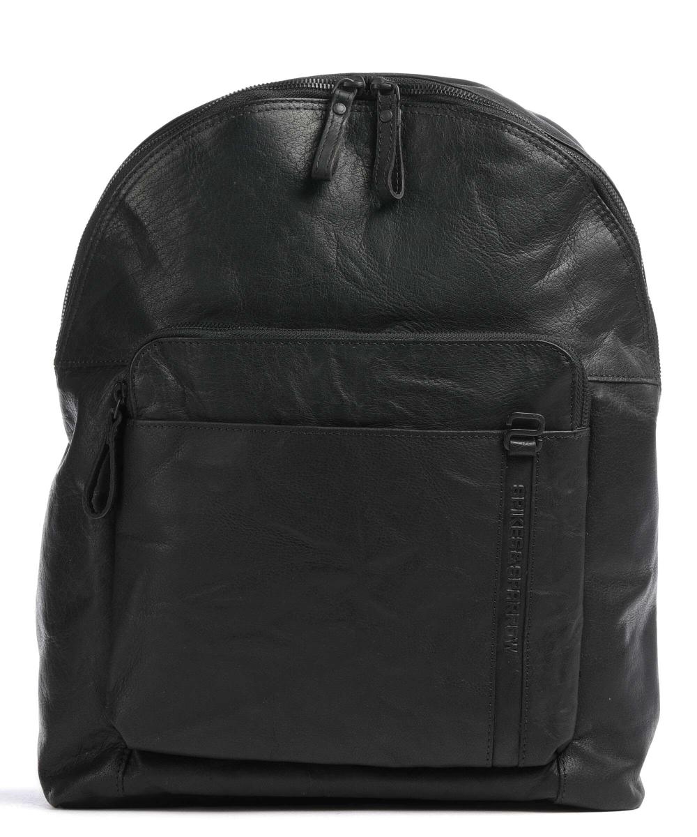 Рюкзак для ноутбука Bronco 15″ из зерненой кожи Spikes & Sparrow, черный