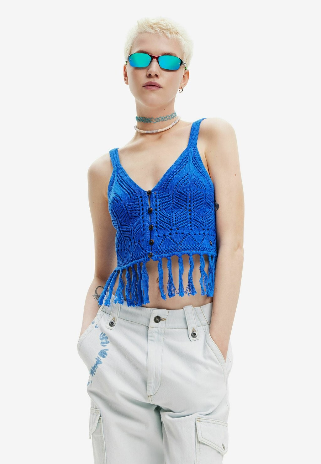 

Топ Desigual, синий