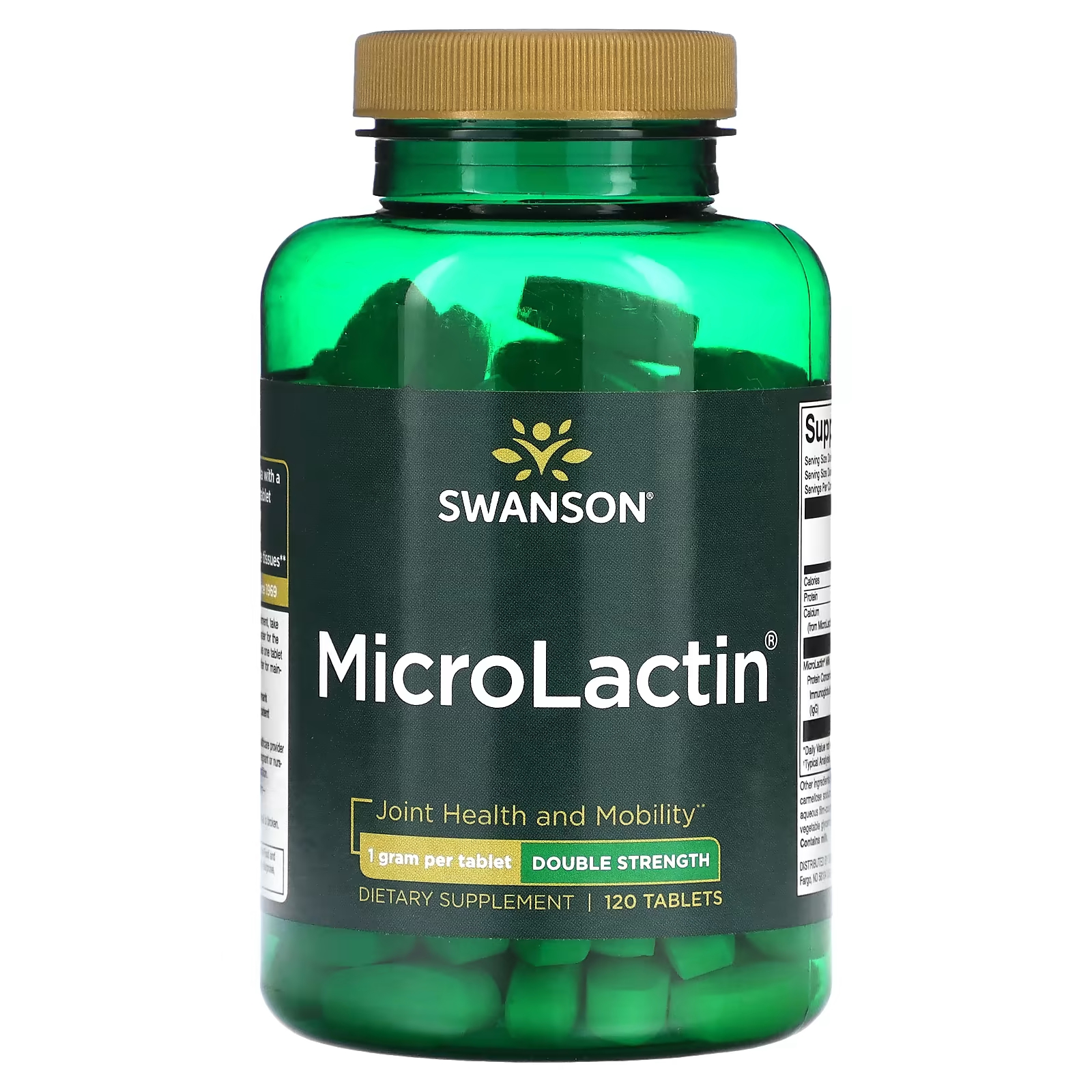 Пищевые добавки Swanson MicroLactin двойной силы, 120 таблеток делавье фредерик гундиль мишель пищевые добавки для занимающихся спортом