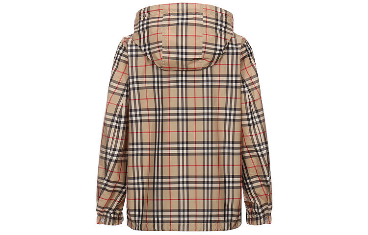 

Куртка женская Burberry с капюшоном клетку, бежевый