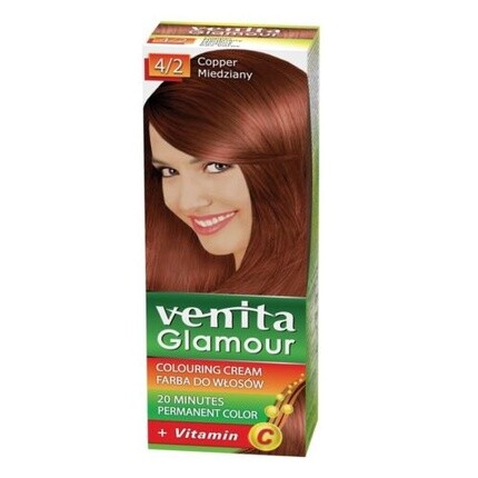 

Краска для волос VENITA Glamour Coloring 4/2 Медь 100мл