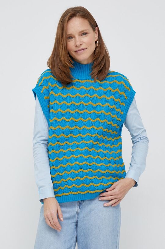 

Шерстяной свитер United Colors of Benetton, синий