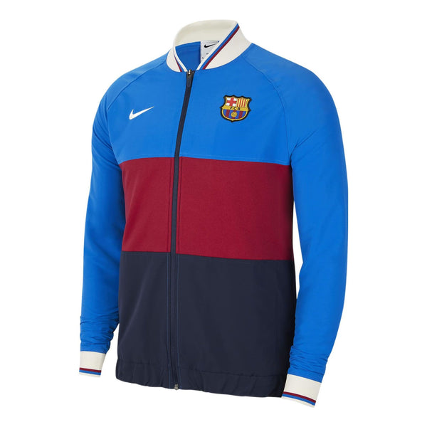 Куртка Nike FC Barcelona Full Zip Soccer Track Jacket 'Blue', синий