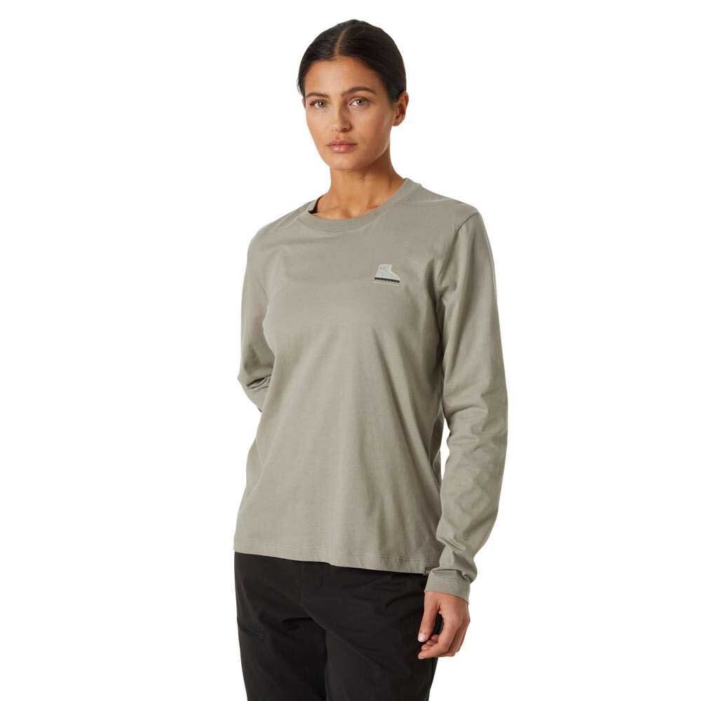 

Футболка с длинным рукавом Helly Hansen F2F W Organic Cotton, серый
