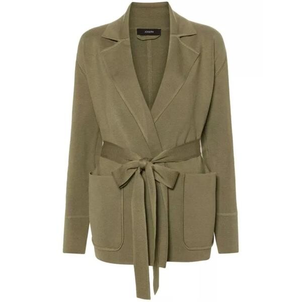 

Куртка open-front stretch-silk blazer Joseph, коричневый