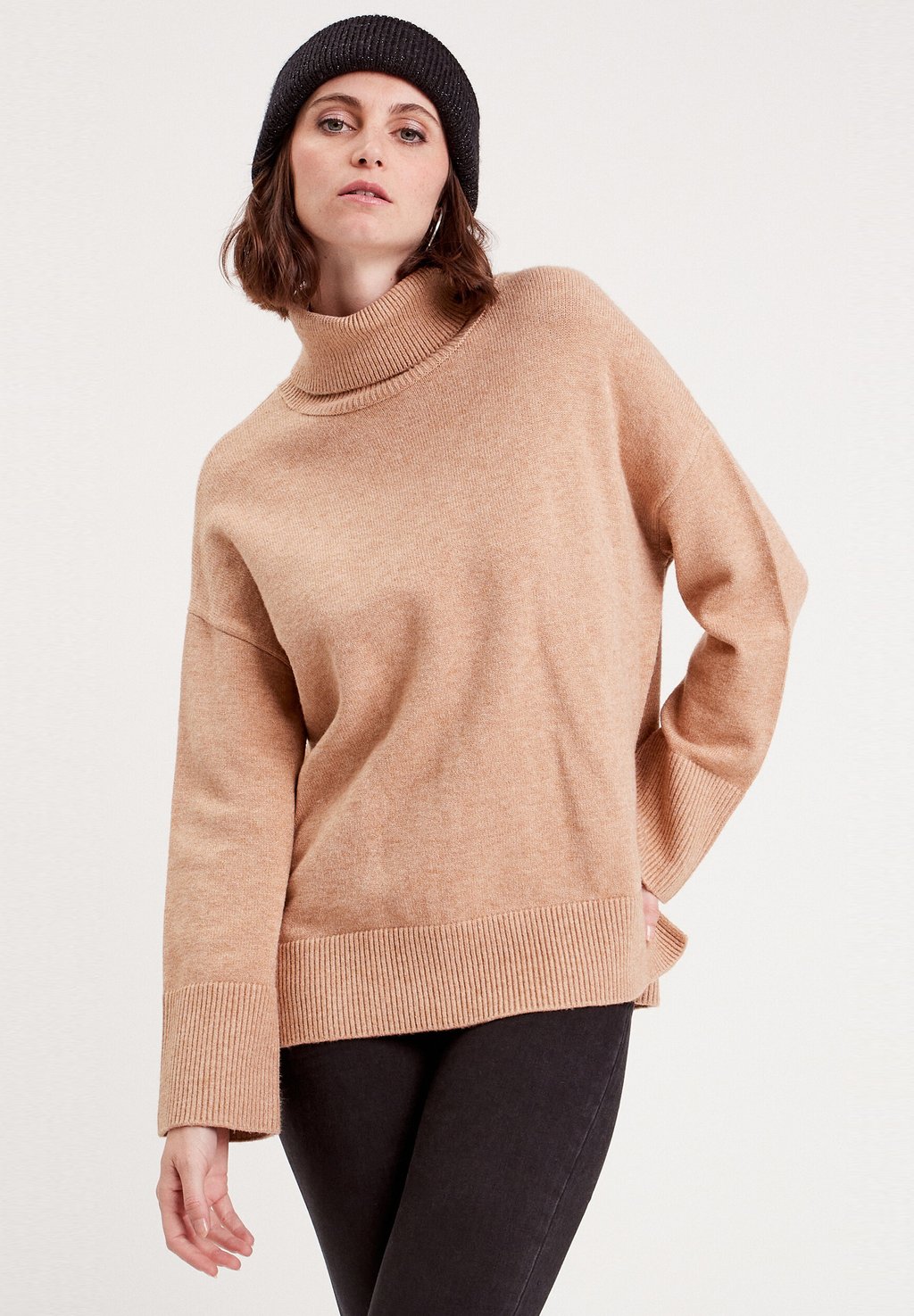 Вязаный свитер ROLLKRAGEN Cache Cache, цвет marron clair