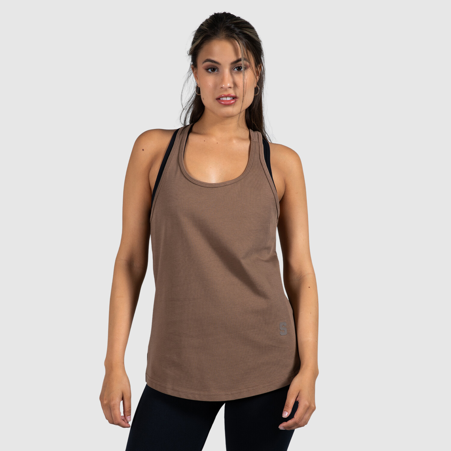 

Спортивная футболка SMILODOX Tank Top Carissa, коричневый