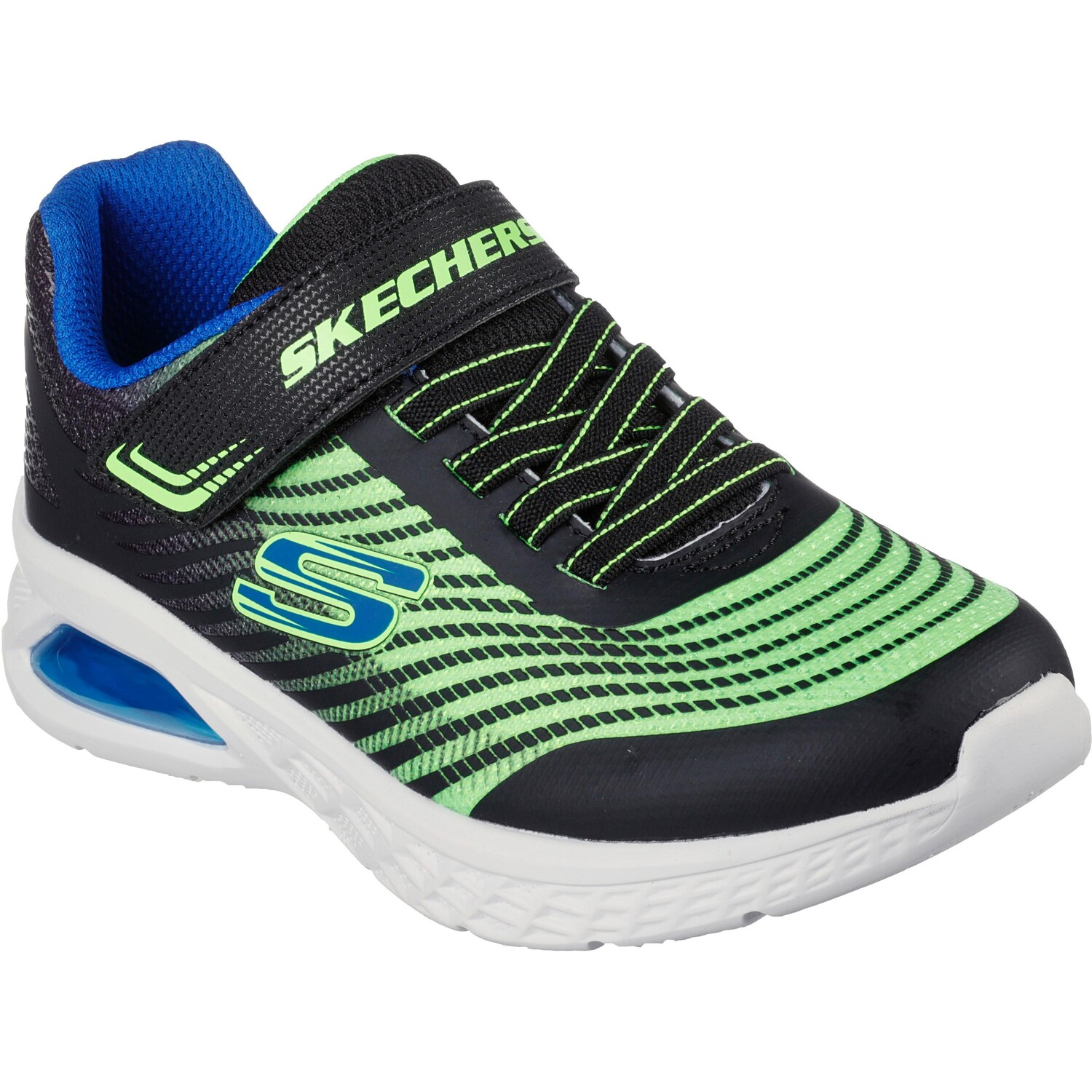 

Низкие кроссовки Skechers MICROSPEC MAX 2.0, цвет black lime blue