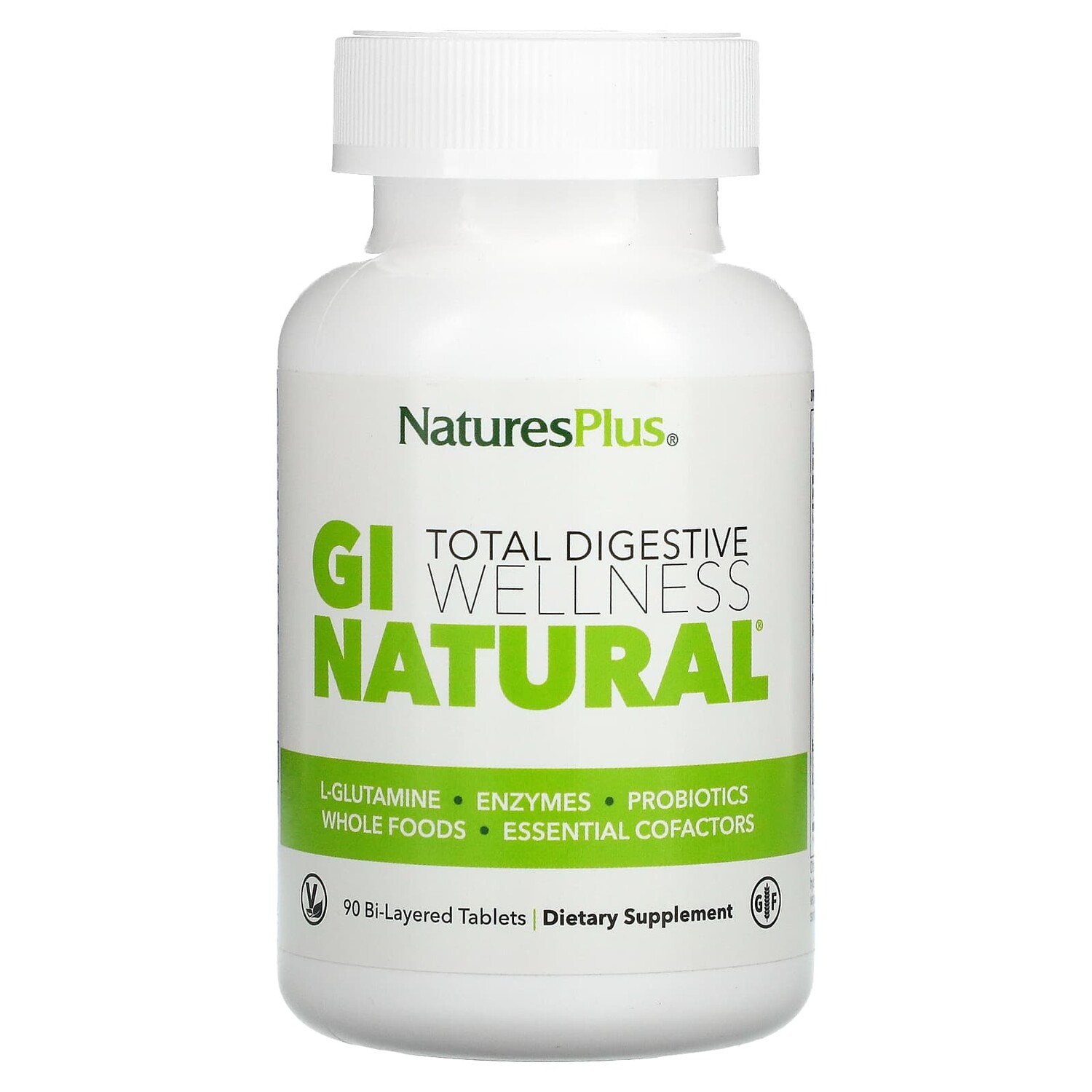 

Total Digestive Wellness, GI Natural, комплекс для пищеварительной системы, 90 двухслойных таблеток, NaturesPlus